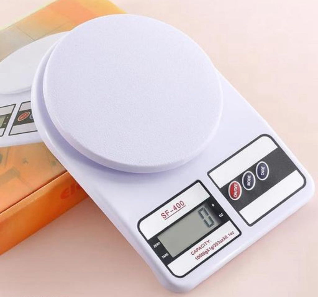 XCLR SF-400 Portable Digital Kitchen Scale 10Kg x 1g with LCD Dt Conversion – Multipurpose Electronic Weighing Machine Display, Tare Function & Uni