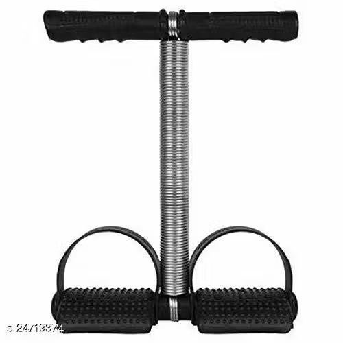 Tummy Trimmer Single Spring Ab Exerciser Fat Burner for Men & Women Ab Exerciser (Black)