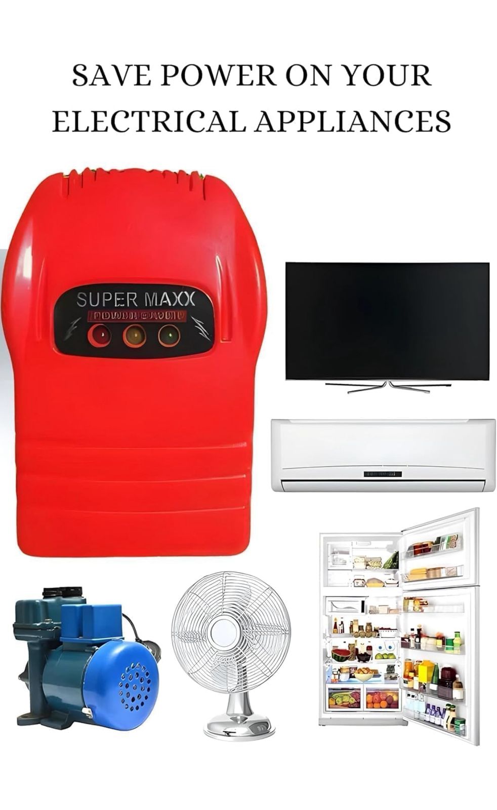 Kohree Super MAXX (Power Saver and Money Saver) Save Upto 40% Electricity Bill Everyday | 3D Hologram Original Tested Product | The Superior, Digital & Powerful Electricity Saver Device (Multi